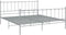 vidaXL - Bedframe - metaal - grijs - 200x200 - cm