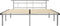 vidaXL - Bedframe - metaal - grijs - 200x200 - cm