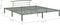 vidaXL - Bedframe - metaal - grijs - 200x200 - cm