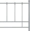 vidaXL - Bedframe - metaal - grijs - 200x200 - cm