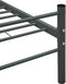 vidaXL - Bedframe - metaal - grijs - 200x200 - cm