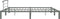 vidaXL - Bedframe - metaal - grijs - 200x200 - cm