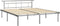 vidaXL - Bedframe - metaal - grijs - 200x200 - cm