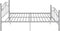 vidaXL - Bedframe - metaal - grijs - 200x200 - cm
