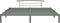 vidaXL - Bedframe - metaal - grijs - 200x200 - cm