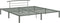 vidaXL - Bedframe - metaal - grijs - 200x200 - cm