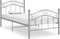 vidaXL - Bedframe - metaal - grijs - 90x200 - cm