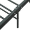 vidaXL - Bedframe - metaal - grijs - 90x200 - cm