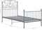vidaXL - Bedframe - metaal - grijs - 90x200 - cm