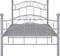 vidaXL - Bedframe - metaal - grijs - 90x200 - cm