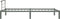 vidaXL - Bedframe - metaal - grijs - 90x200 - cm