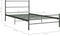 vidaXL - Bedframe - metaal - grijs - 90x200 - cm
