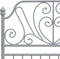vidaXL - Bedframe - metaal - grijs - 90x200 - cm