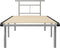 vidaXL - Bedframe - metaal - grijs - 90x200 - cm