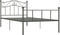 vidaXL - Bedframe - metaal - grijs - 90x200 - cm