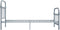 vidaXL - Bedframe - metaal - grijs - 90x200 - cm