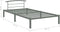 vidaXL - Bedframe - metaal - grijs - 90x200 - cm