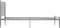 vidaXL - Bedframe - metaal - grijs - 90x200 - cm