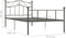 vidaXL - Bedframe - metaal - grijs - 90x200 - cm