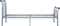 vidaXL - Bedframe - metaal - grijs - 90x200 - cm