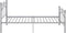 vidaXL - Bedframe - metaal - grijs - 90x200 - cm