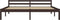 vidaXL - Bedframe - metaal - grijs - en - wit - 100x200 - cm