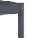 vidaXL - Bedframe - metaal - grijs - en - wit - 100x200 - cm