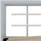 vidaXL - Bedframe - metaal - grijs - en - wit - 100x200 - cm