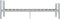 vidaXL - Bedframe - metaal - grijs - en - wit - 100x200 - cm