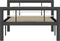 vidaXL - Bedframe - metaal - grijs - en - wit - 100x200 - cm
