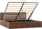 vidaXL - Bedframe - metaal - grijs - en - wit - 100x200 - cm