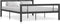 vidaXL - Bedframe - metaal - grijs - en - wit - 120x200 - cm