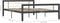 vidaXL - Bedframe - metaal - grijs - en - wit - 120x200 - cm