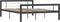 vidaXL - Bedframe - metaal - grijs - en - wit - 120x200 - cm
