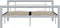 vidaXL - Bedframe - metaal - grijs - en - wit - 140x200 - cm
