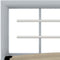 vidaXL - Bedframe - metaal - grijs - en - wit - 140x200 - cm