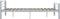 vidaXL - Bedframe - metaal - grijs - en - wit - 140x200 - cm