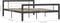 vidaXL - Bedframe - metaal - grijs - en - wit - 140x200 - cm