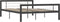vidaXL - Bedframe - metaal - grijs - en - wit - 140x200 - cm