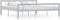 vidaXL - Bedframe - metaal - grijs - en - wit - 180x200 - cm