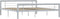 vidaXL - Bedframe - metaal - grijs - en - wit - 180x200 - cm