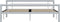 vidaXL - Bedframe - metaal - grijs - en - wit - 180x200 - cm