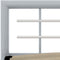 vidaXL - Bedframe - metaal - grijs - en - wit - 180x200 - cm