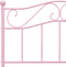 vidaXL - Bedframe - metaal - roze - 100x200 - cm