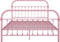 vidaXL - Bedframe - metaal - roze - 120x200 - cm