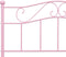 vidaXL - Bedframe - metaal - roze - 120x200 - cm