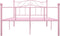 vidaXL - Bedframe - metaal - roze - 120x200 - cm