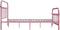 vidaXL - Bedframe - metaal - roze - 120x200 - cm