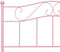 vidaXL - Bedframe - metaal - roze - 160x200 - cm