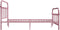 vidaXL - Bedframe - metaal - roze - 160x200 - cm